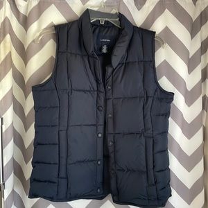 Lands End Girls navy vest- excellent condition!
